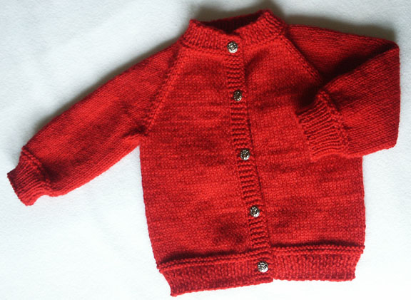 Baby's Raglan - no seams Sweater